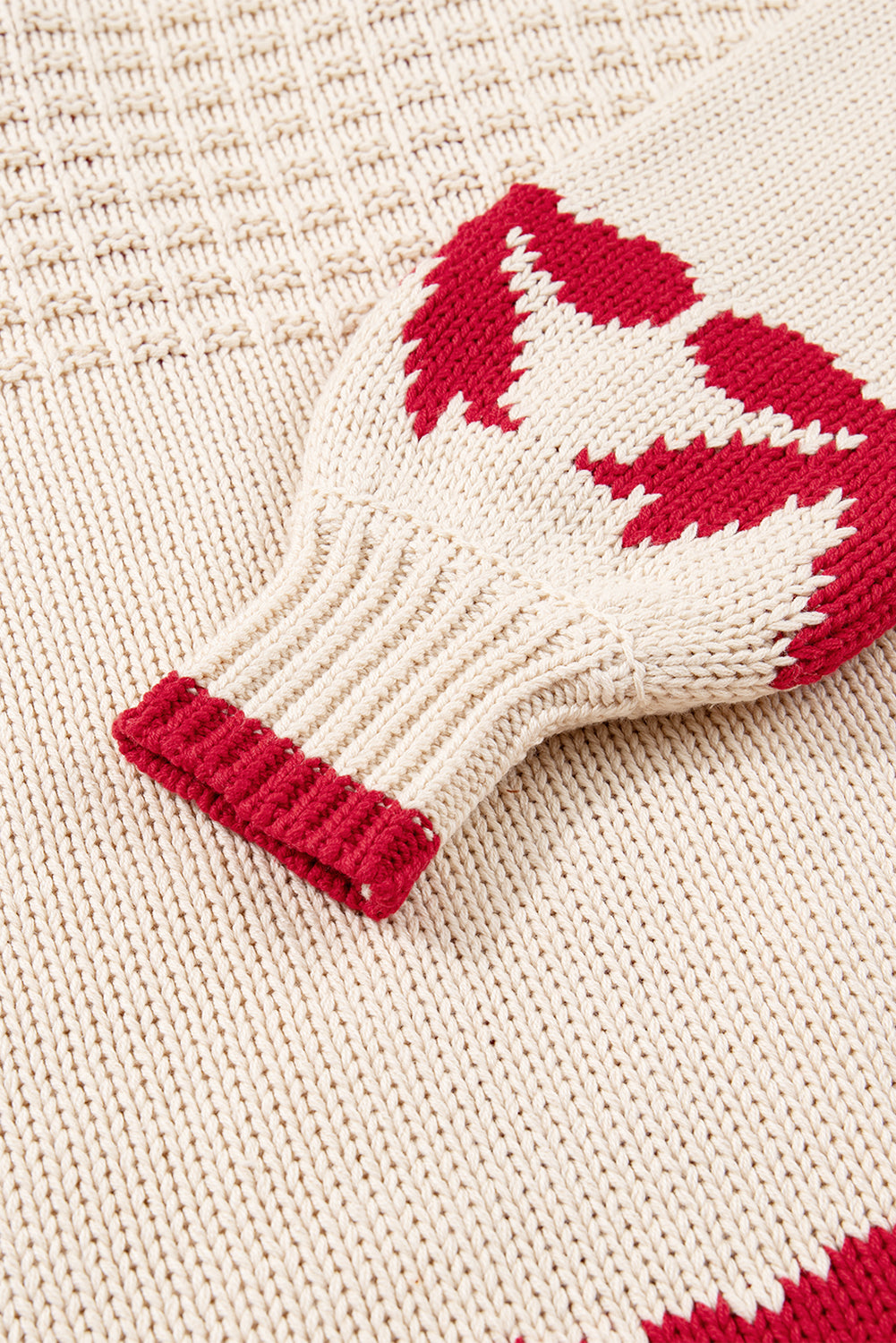 Apricot Bow Knitted Baggy Cardigan
