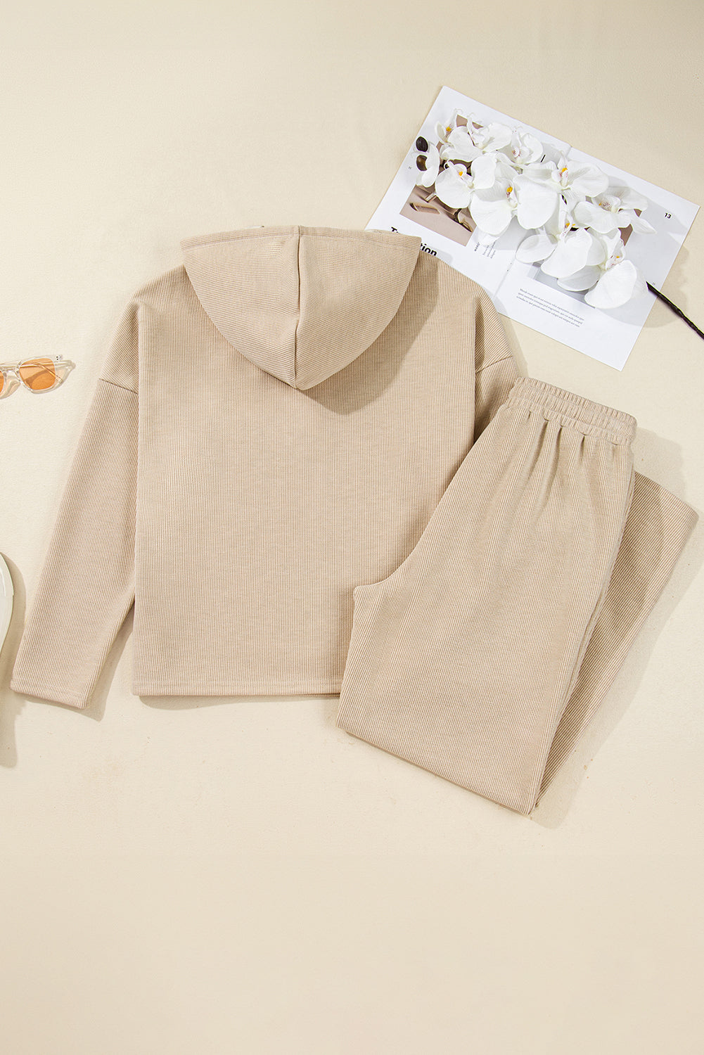 Jet Stream Lace Drawstring Corduroy Set