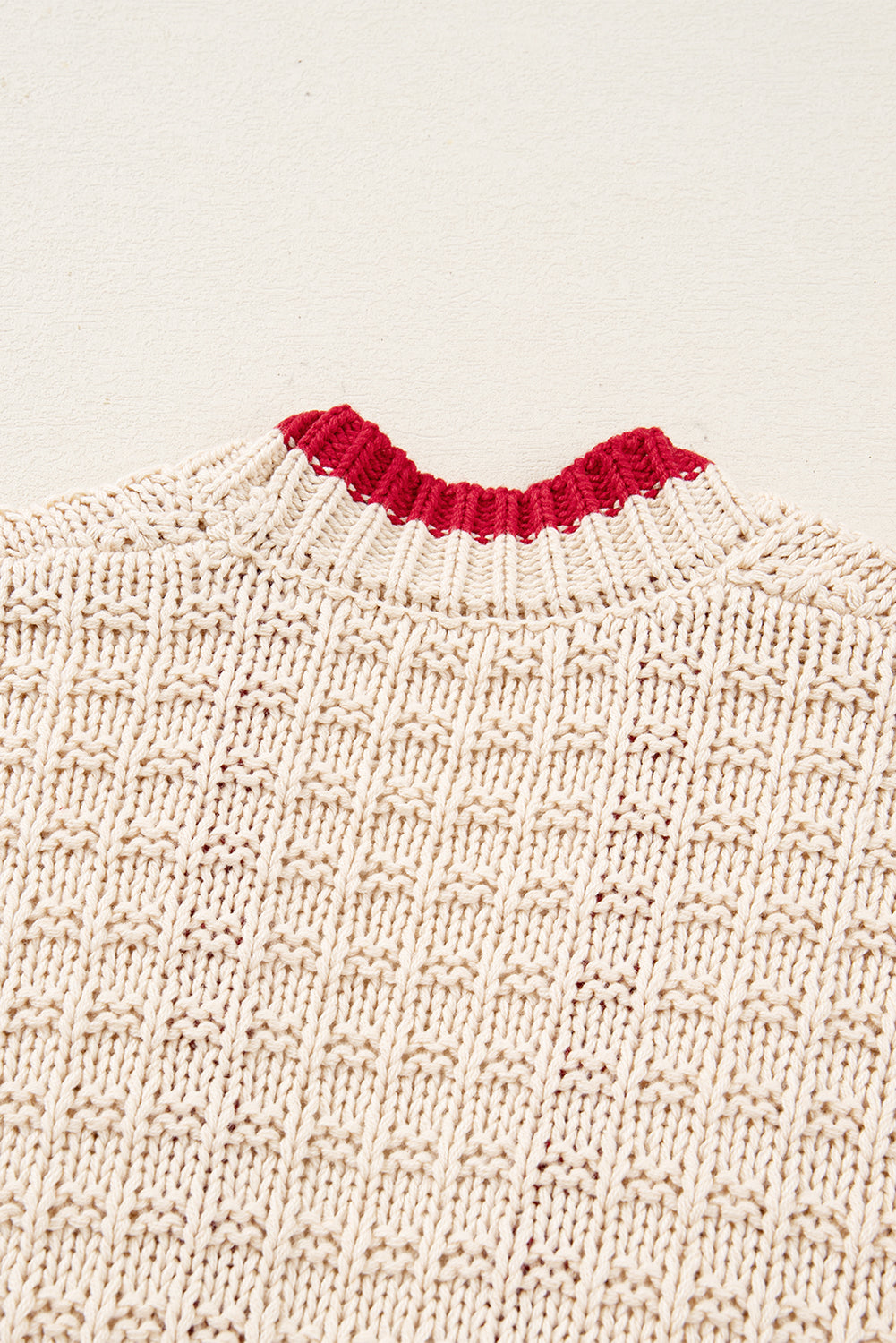 Apricot Bow Knitted Baggy Cardigan