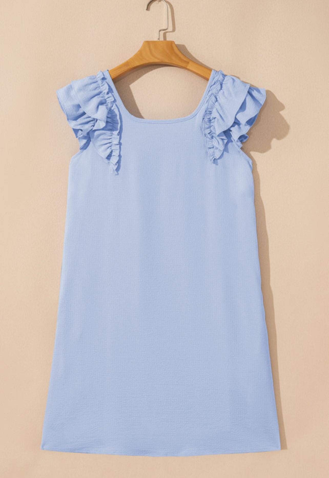 Blue Bow Back Mini Dress