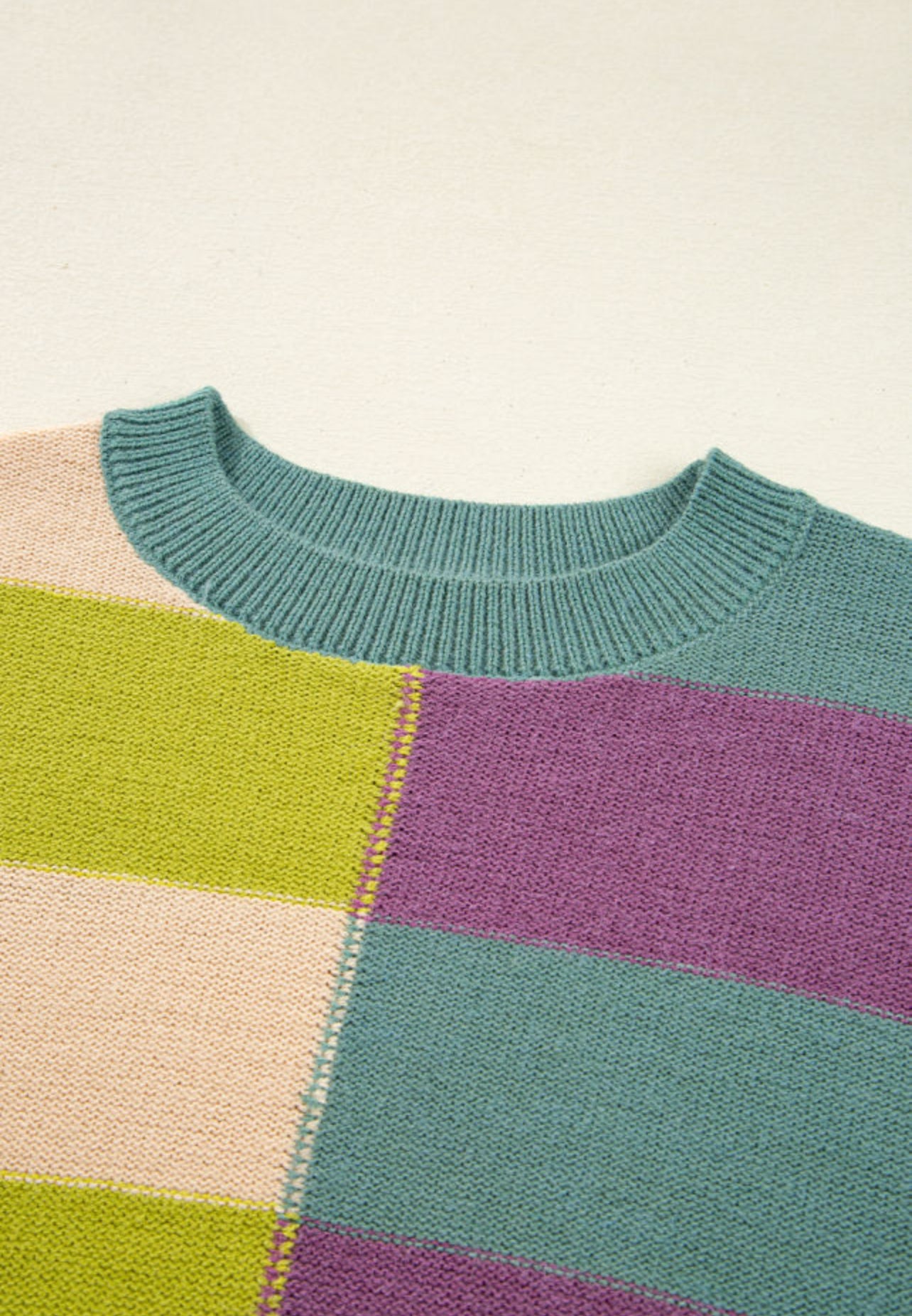 Purple Multi Strip Sweater