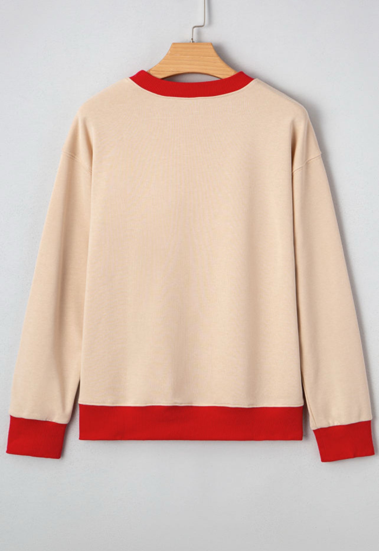 Red Printed Game Day Sweatshirt