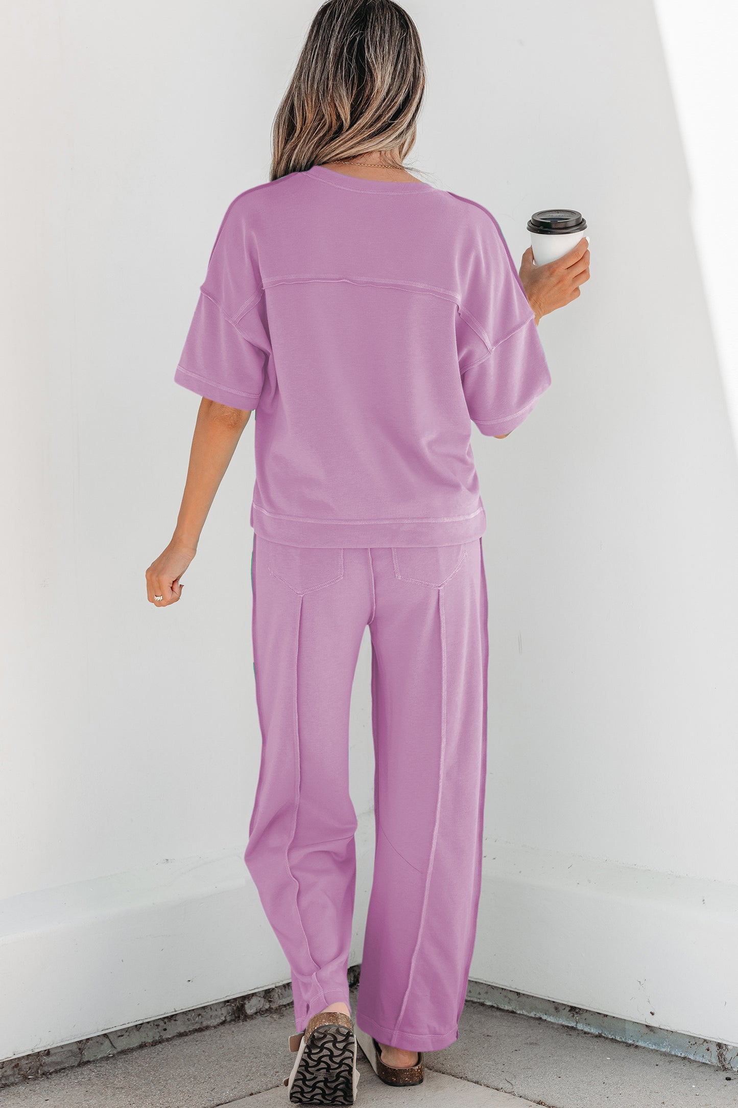 ONLINE EXCLUSIVE Drop Shoulder Boxy Tee and Barrel Pants Set