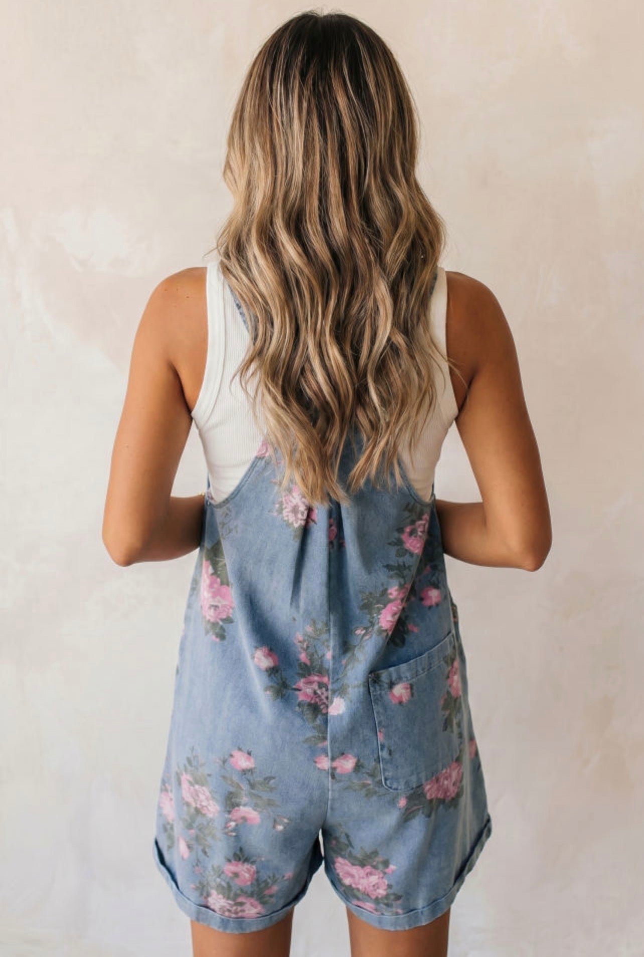 Floral Short Bibs