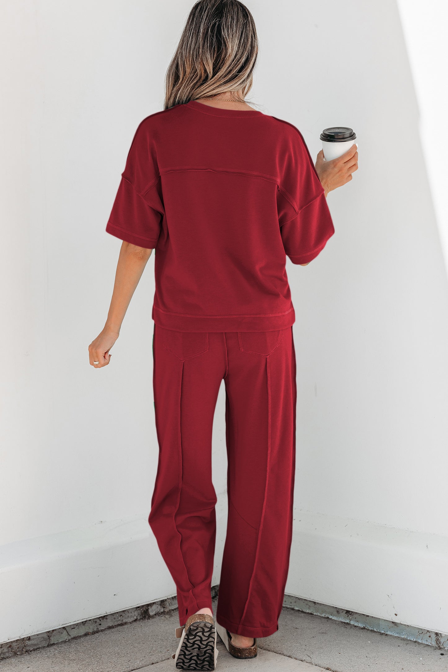 ONLINE EXCLUSIVE Drop Shoulder Boxy Tee and Barrel Pants Set