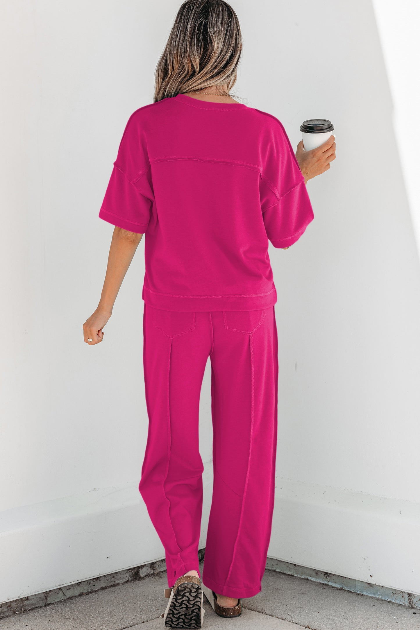 ONLINE EXCLUSIVE Drop Shoulder Boxy Tee and Barrel Pants Set