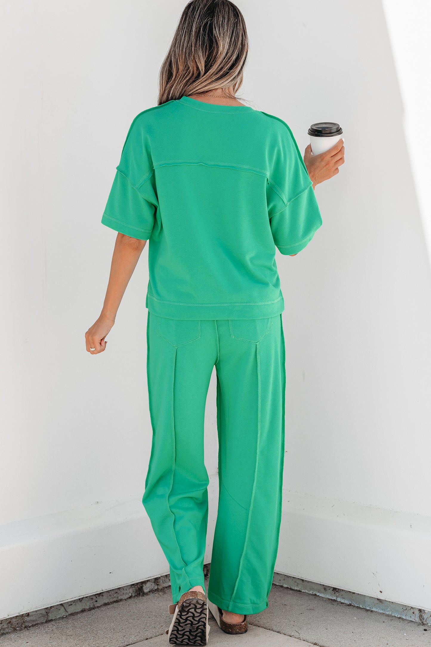 ONLINE EXCLUSIVE Drop Shoulder Boxy Tee and Barrel Pants Set