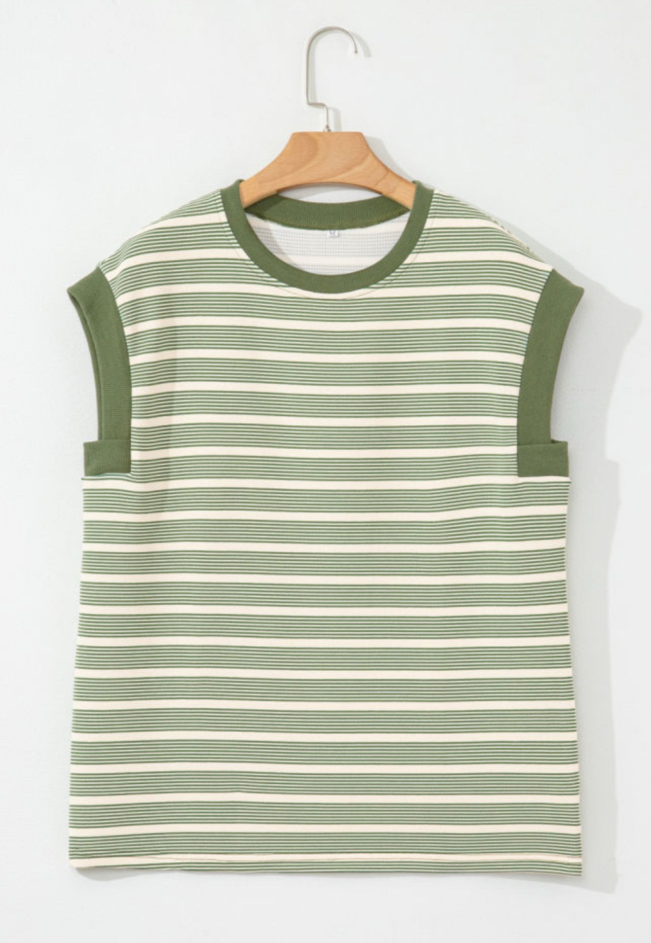 FINAL SALE—Green Stripe Batwing T-shirt