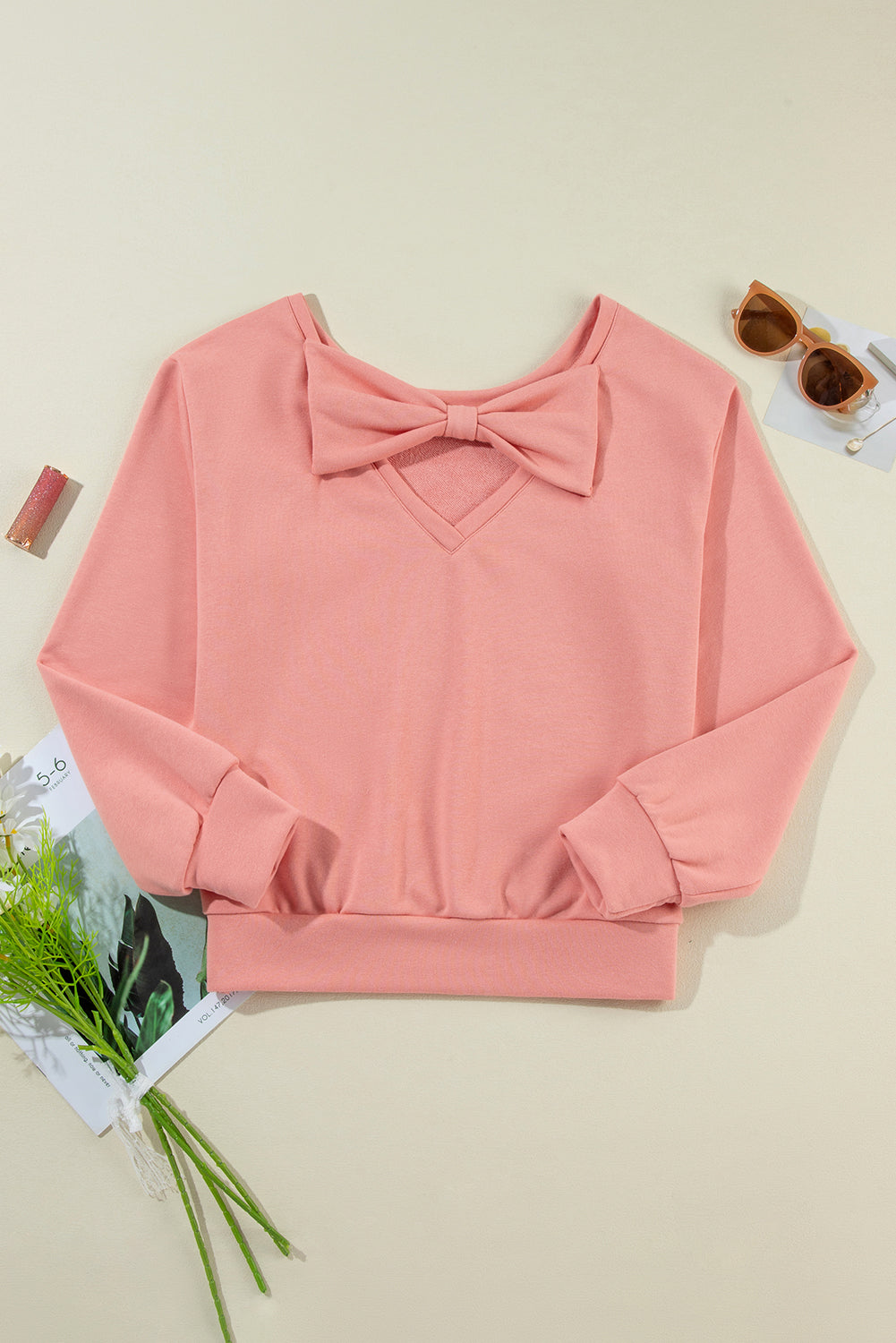 Pink Bow Back Sweatshirt (on hand)