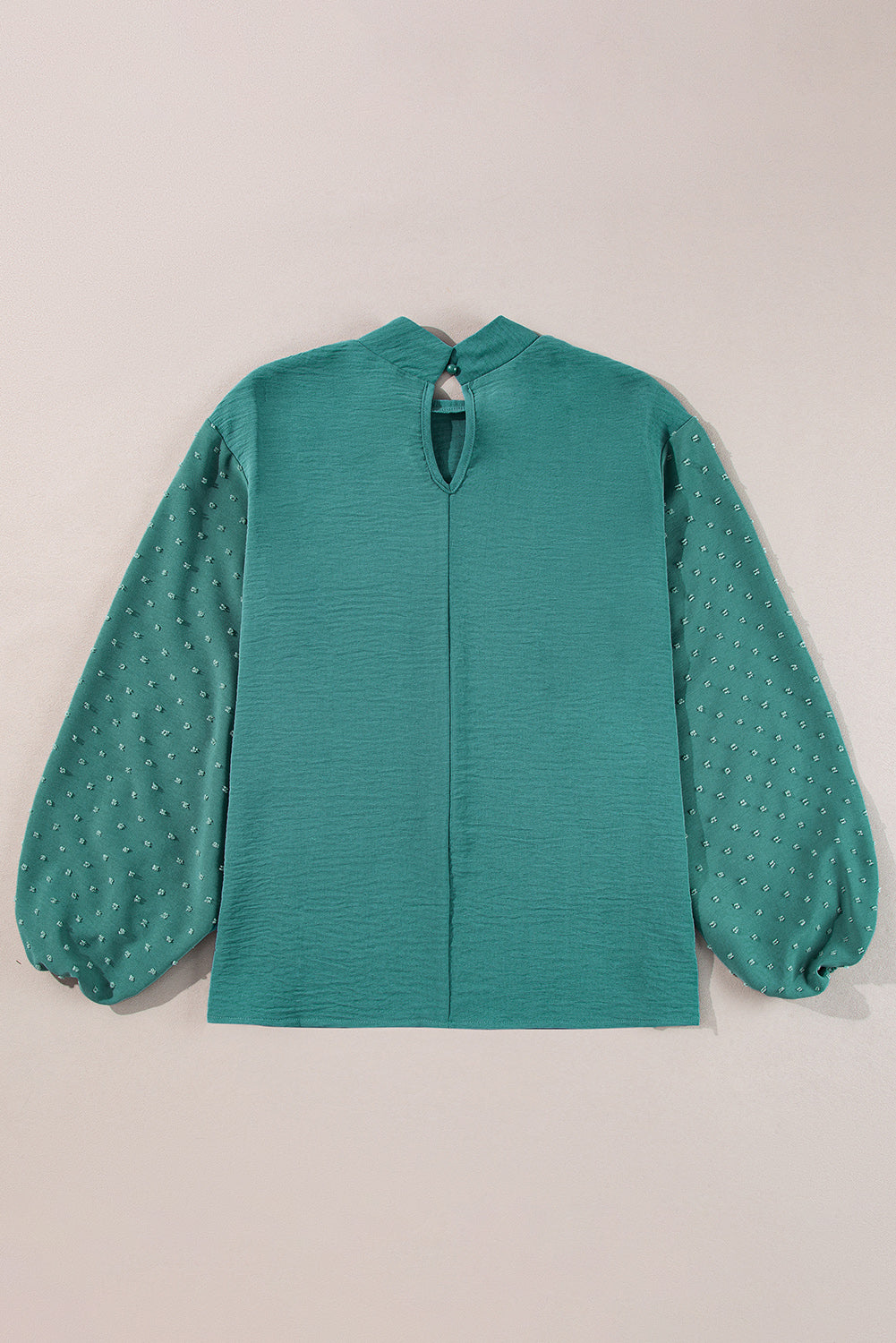 Green Swiss Dot Loose Blouse