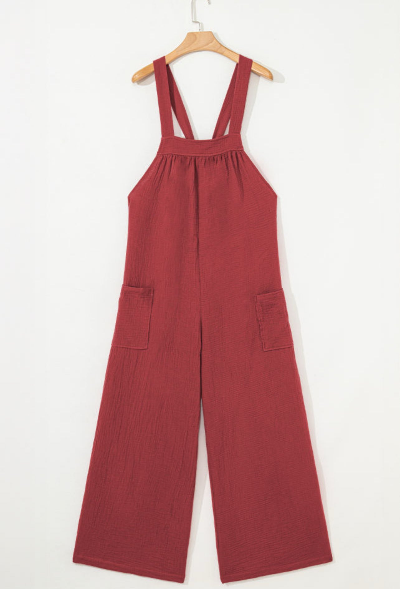 Red Tie Back Jumpsuit