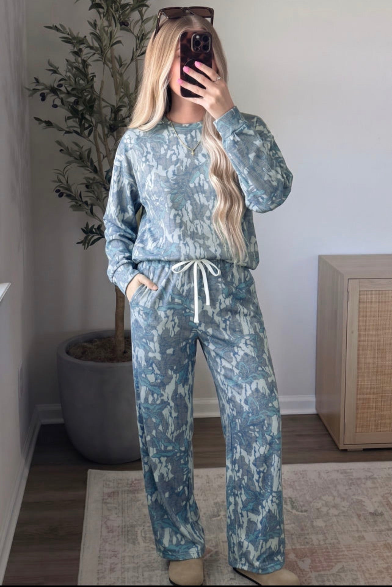 Abstract Floral Loose 2pc Set