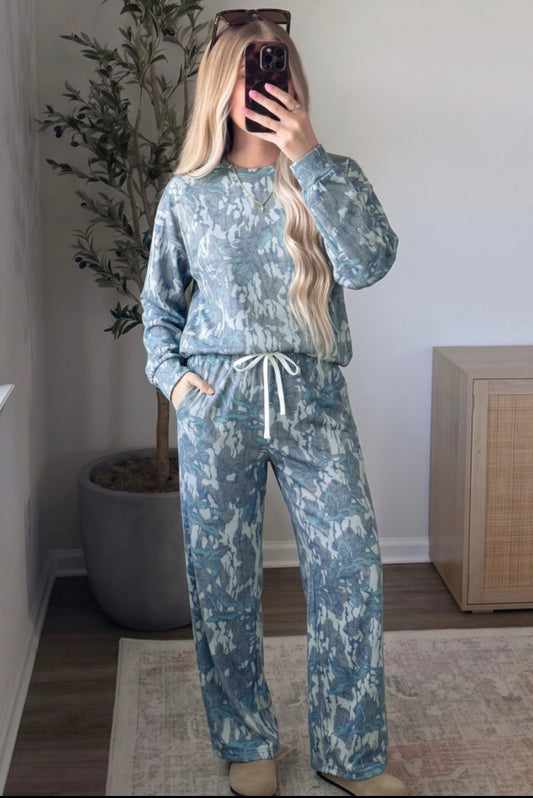 Abstract Floral Loose 2pc Set
